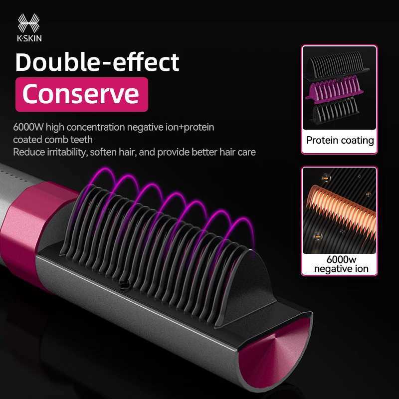 KSKIN Top Seller Product Portable Rechargeable Negative Ion Auto-Off Cordless Hair Straightener Brush W250814