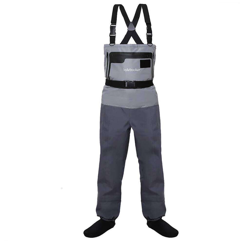 5-Layer Durable Breathable Waterproof Stocking Foot Fly Fishing Chest Waders Pants For Men And Women