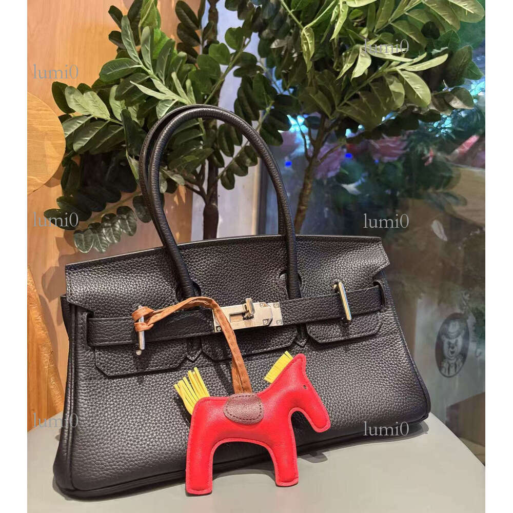 H Same Style PU Pony Pendant Bag Accessories Leather Cotton Filled Handmade