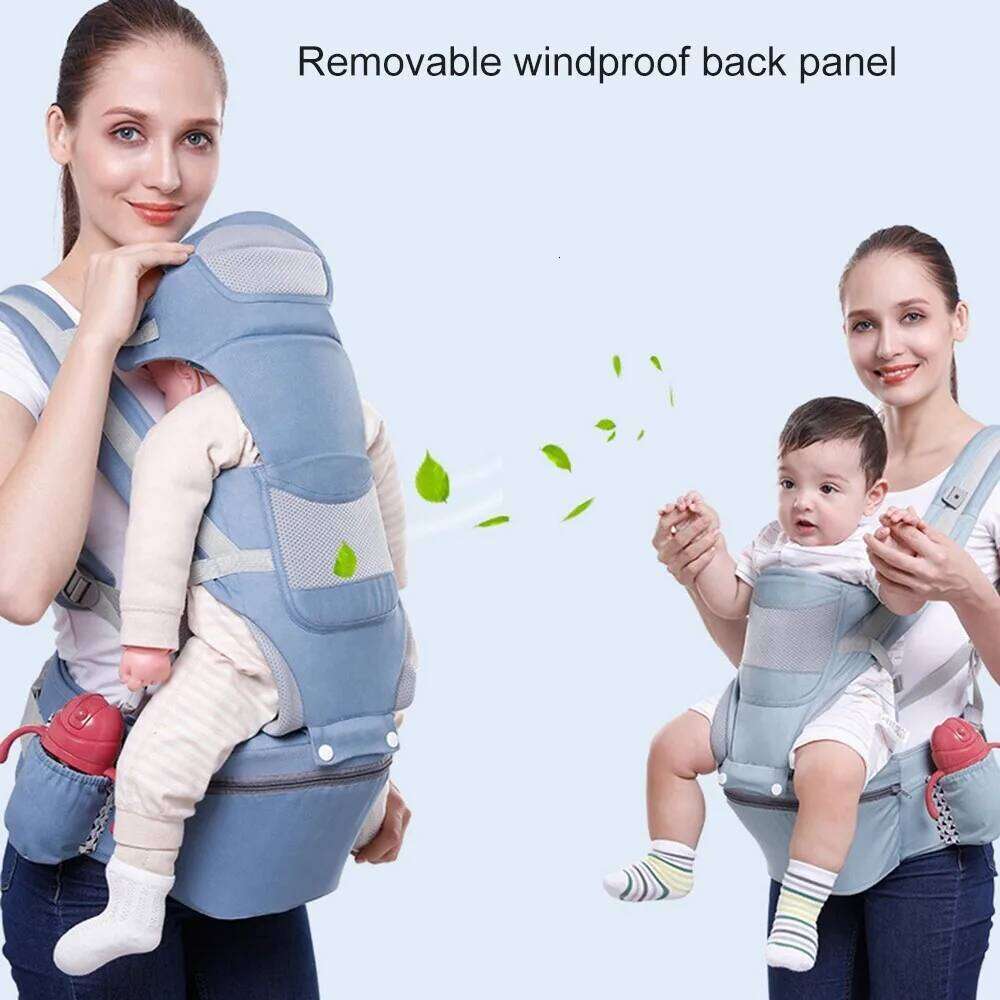 Infant Hipseat Carrier Front Facing Ergonomic Kangaroo Baby Wrap Sling Travel Backpack