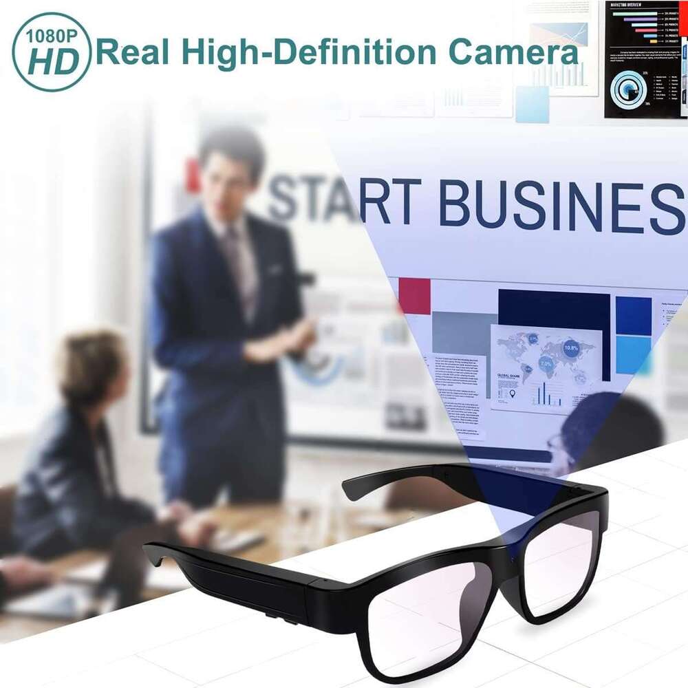 HD Smart Recording Outdoor Sports with Camera Wearable Glasses Built-in 32G Storage Card Open on Computer 123