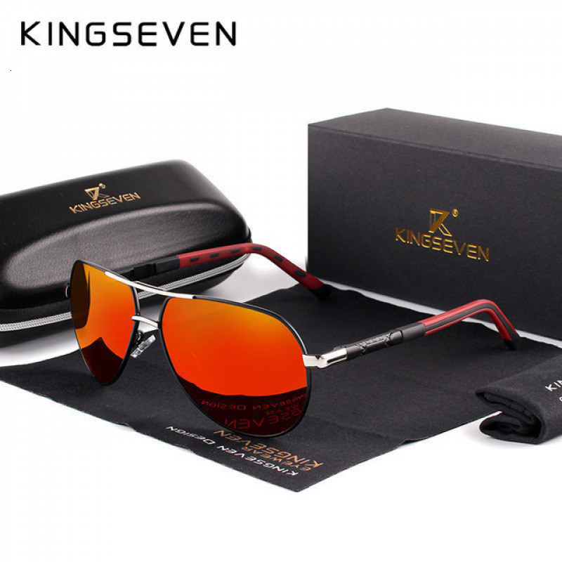 KINGSEVEN Sunglasses Polarized Coating Lens Oculos Male and Female Automatic Reset Frame Driving Glasses 250213