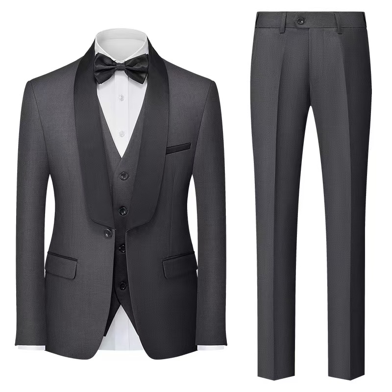 T1436 new three-piece suit for men with double slit dress suit business dress for men