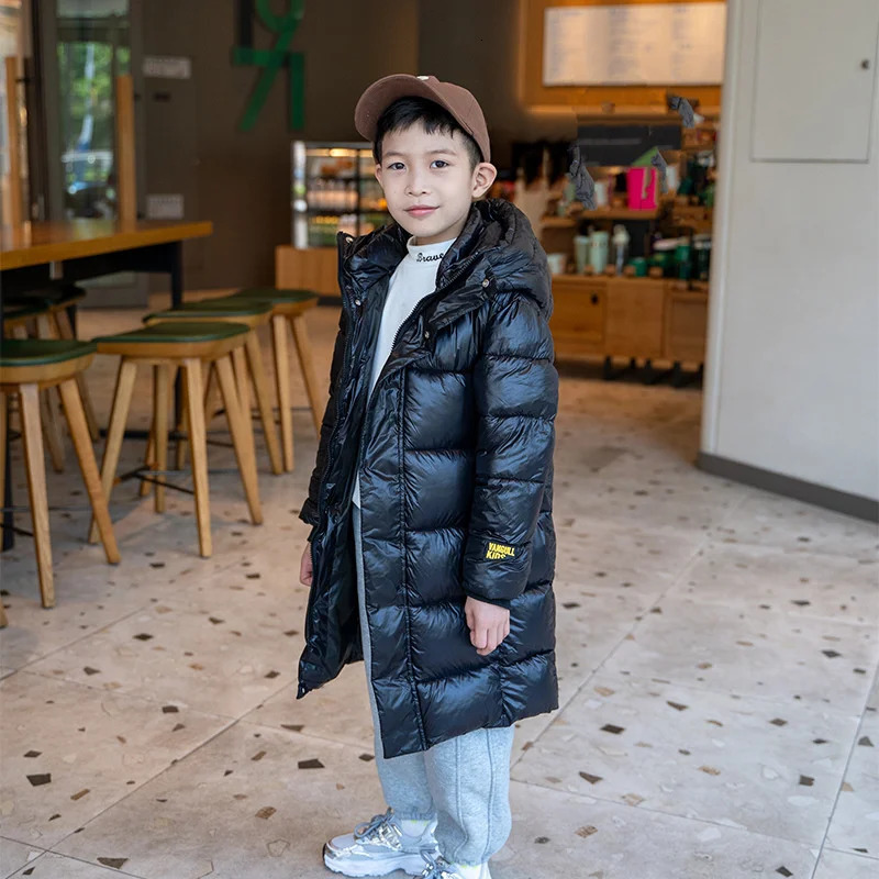 Boys Down and cotton Jacket Windbreak Outerwear Stylish Thicken Winter Autumn Warm Teenagers Christmas Gift Childrens Clot 250813