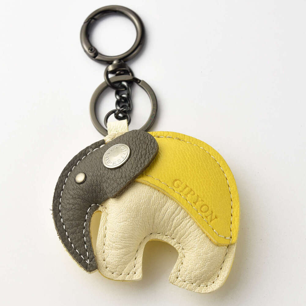 Light Luxury Elephant Sheepskin Rope Keychain Pendant Versatile Phone Bag Decoration Gift Customizable OGO Car Accessories