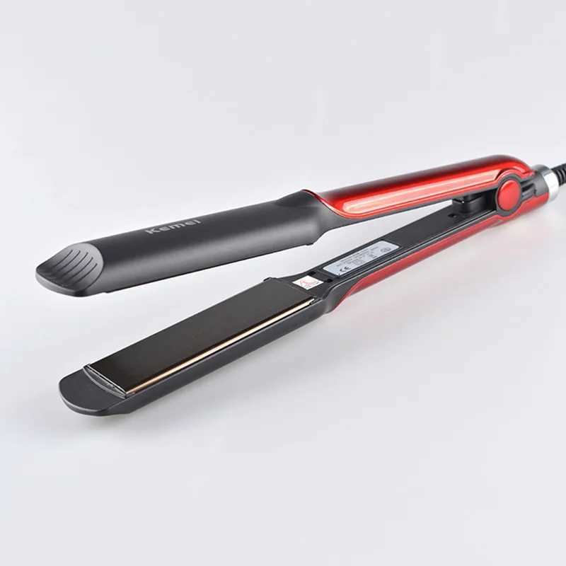 Kemei Professional Hair Straightener Ceramic Flat Irons Straightening Iron Curling Iron Hair Styling Tools Hair Curler for Women W250814