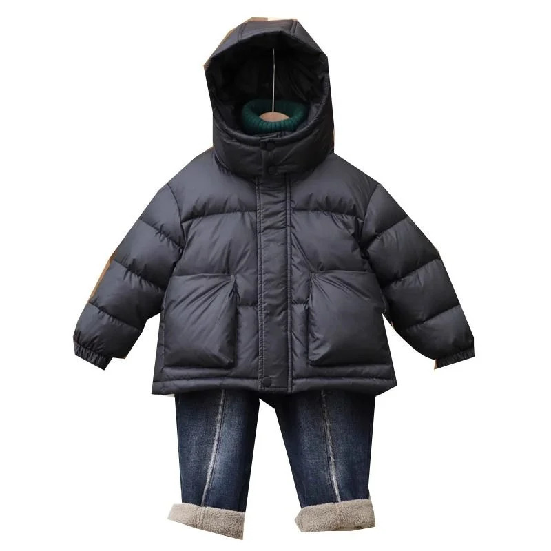 Boys Down and cotton Jacket Windbreak Outerwear Soft Winter Autumn Warm Cotton Christmas Gift Childrens Clothing 250813
