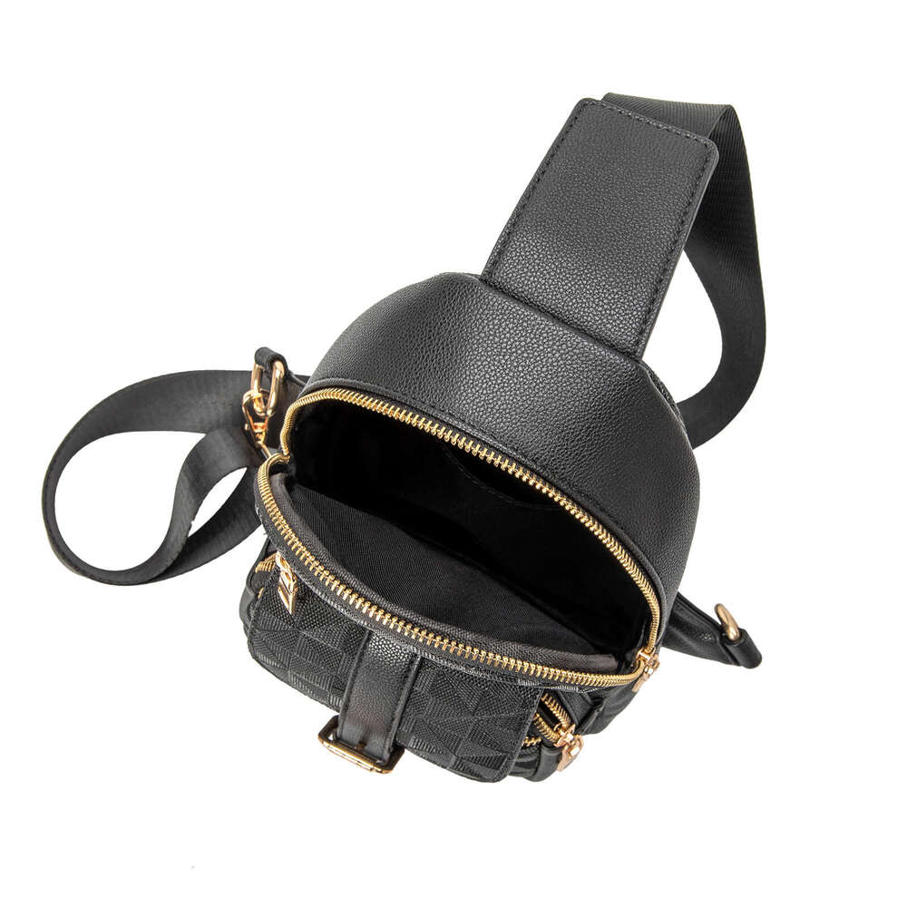 Lacel Urwebin Womens Pattern Sling Bag Multi - Pocket Large Capacity Adjustable Strap Stylish Chest Bag for Daily Travel Casual Use shoulder bag 1