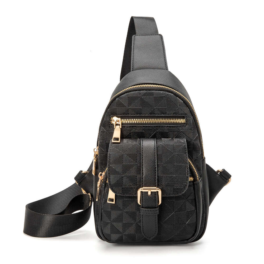 Lacel Urwebin Womens Pattern Sling Bag Multi - Pocket Large Capacity Adjustable Strap Stylish Chest Bag for Daily Travel Casual Use shoulder bag 1