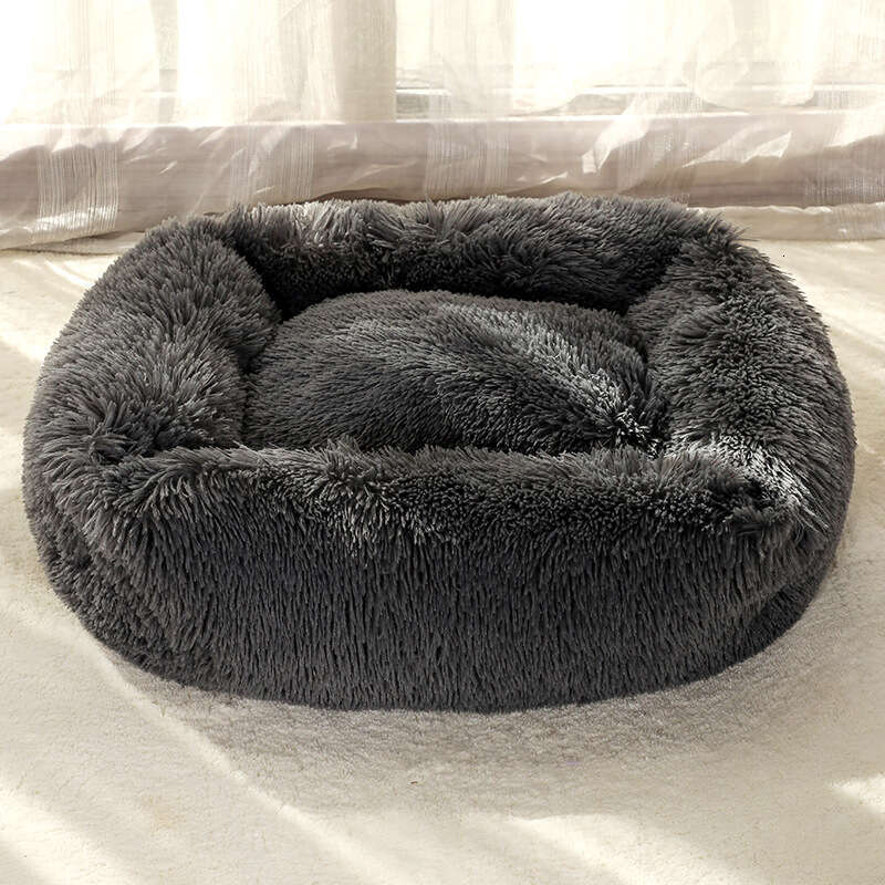 Cozy Fleece Pet Nest - Warm & Comfy Bed for Small to Medium Pets
