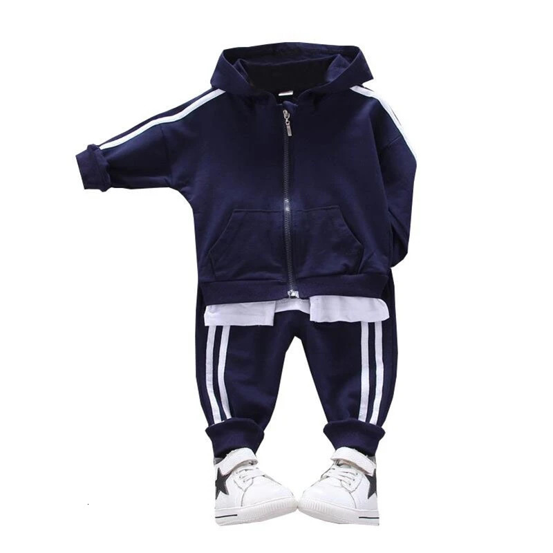 Spring Autumn Baby Boys Clothes Children Girls Sports Hooded Jacket Pants 2Pcs/Sets Toddler Casual Costume Kids Tracksuits 250813