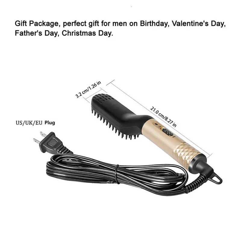 Professional Hair Comb Brush Beard Straightener Multifunctional Hair Straightening Comb Hair Curler Fast Heating Styling Tools W250814