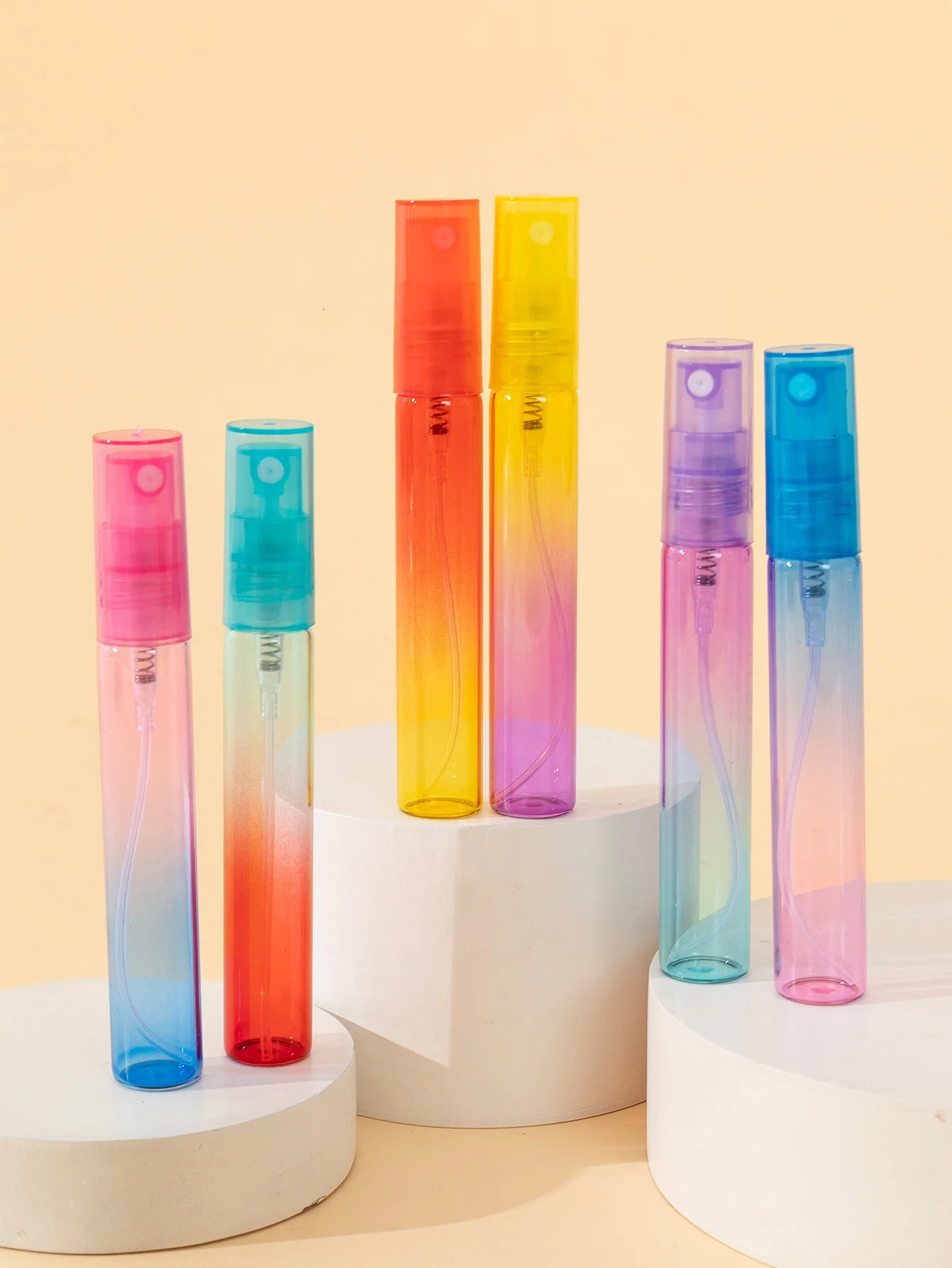 High quality 63660 pcs 4ml 8ml gradient color glass perfume spray bottle premium mini travel carry perfume dispenser bottle 250813