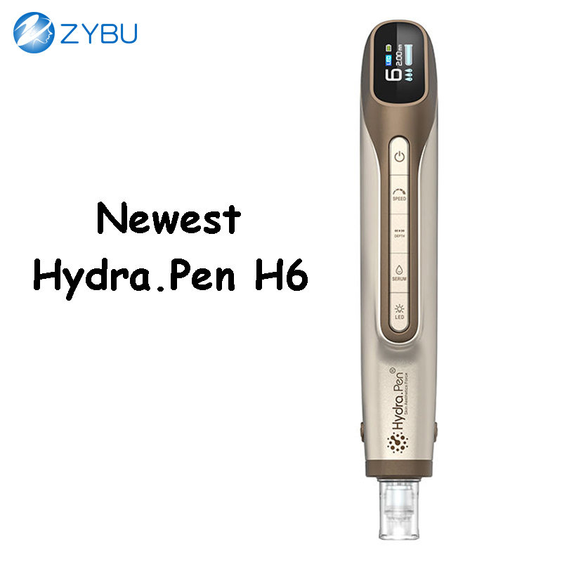 New H6 hydrapen beauty device skin care needle cartridge dermapen infusion carrier essence LED Light hydra pen derma meso therapy MTS