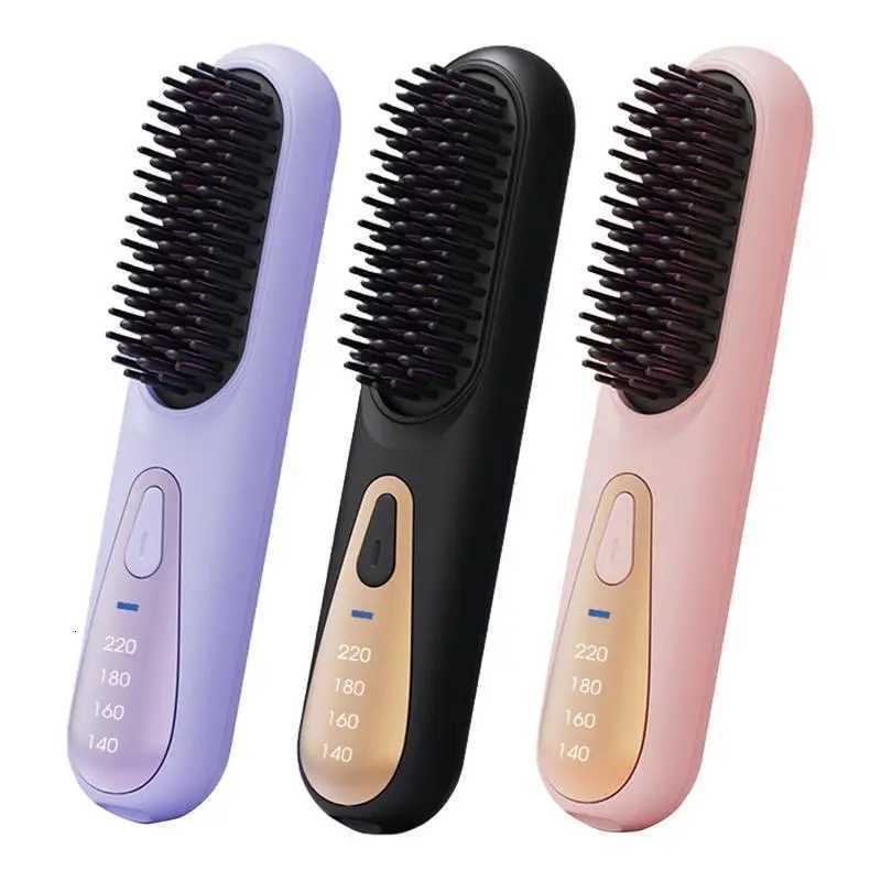 Hair Straightener Brush Styling Straightening Smoothing Comb Hair Straightener Heat Pressing Combs for Women Girls Family W250814