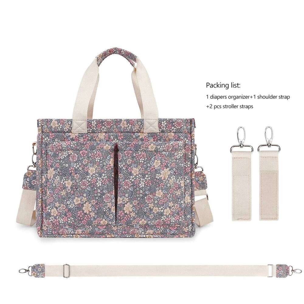 Ins Mommy Large Capacity Diaper Bags Cotton Diapers Stroller Lightweight Multifunctional Storage Mother Bag