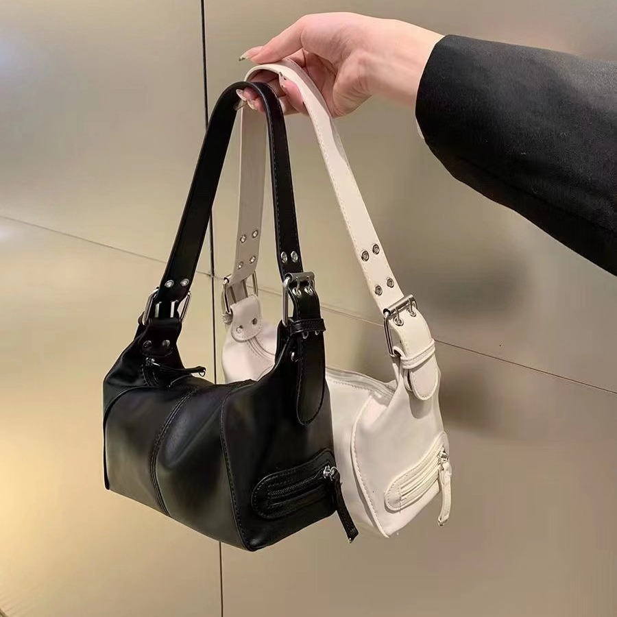 Biker for Women, Trendy Fashionable Unique Shoulder Bag, Design Handbag, Underarm Baguette Bag