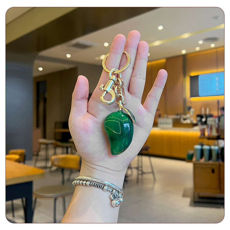 Ins Super Popular Keychain C Brand Women's Bag Accessories Mango Fruit Car Key Pendant Valentine's Day Gift