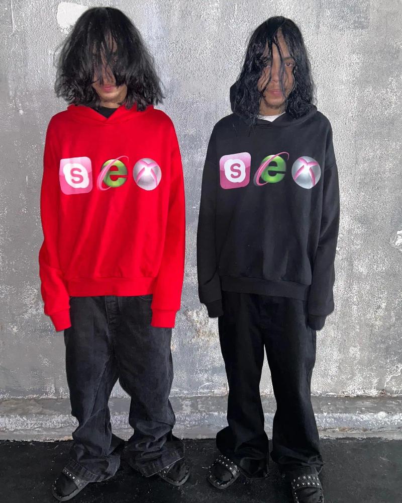 Mens Hoodies Harajuku Gothic Oversized Hoodie Drolandmiller Punk Women Streetwear Tops Grunge Sweatshirt Goth Clothes