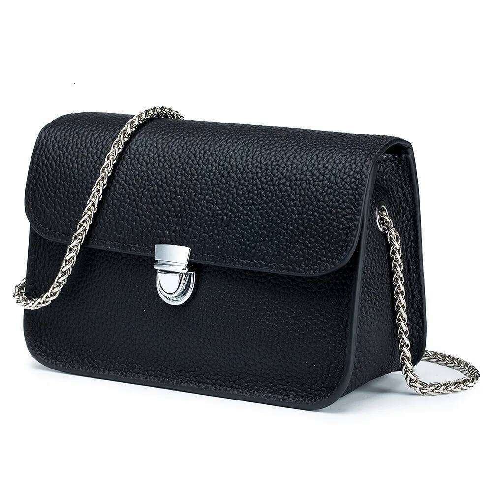 Women Brand Designer Genuine Leather Messenger Fashion Summer Small Flap Chain Shoulder Bag Handbag Female Cowhide Crossbody