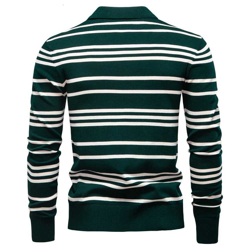 AIOPESON 2025 Color Block Henley Polo Men Striped Long Sleeve New Autumn Designer Social Business Premium Polos Male XJ250804