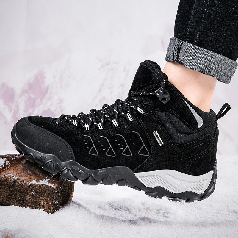 2025 Outdoor High-top Mountaineering Shoes for Men, Waterproof and Skid-proof Men's Boots, Cushioning Offroad Men's Professional Climbing an