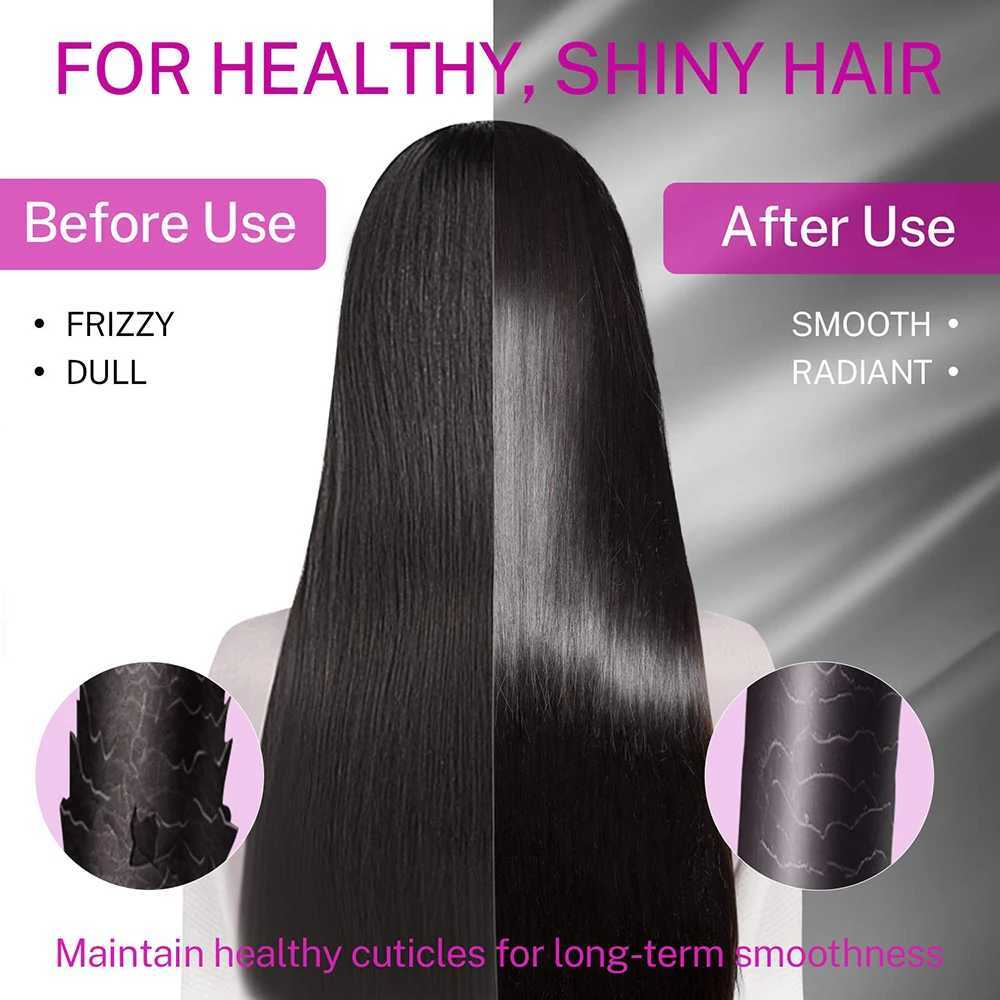 2 in 1 Hair Straightener Curler Set Dual Voltage Negative Ion Fast Heating for Versatile Styling Tool Perfect for Home Travel W250814