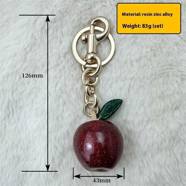 New Fashion Oversized Apple Bag Pendant Fashionable Keychain Exquisite Car Keychain Pendant Metal Key Bag Parts Accessories S250814