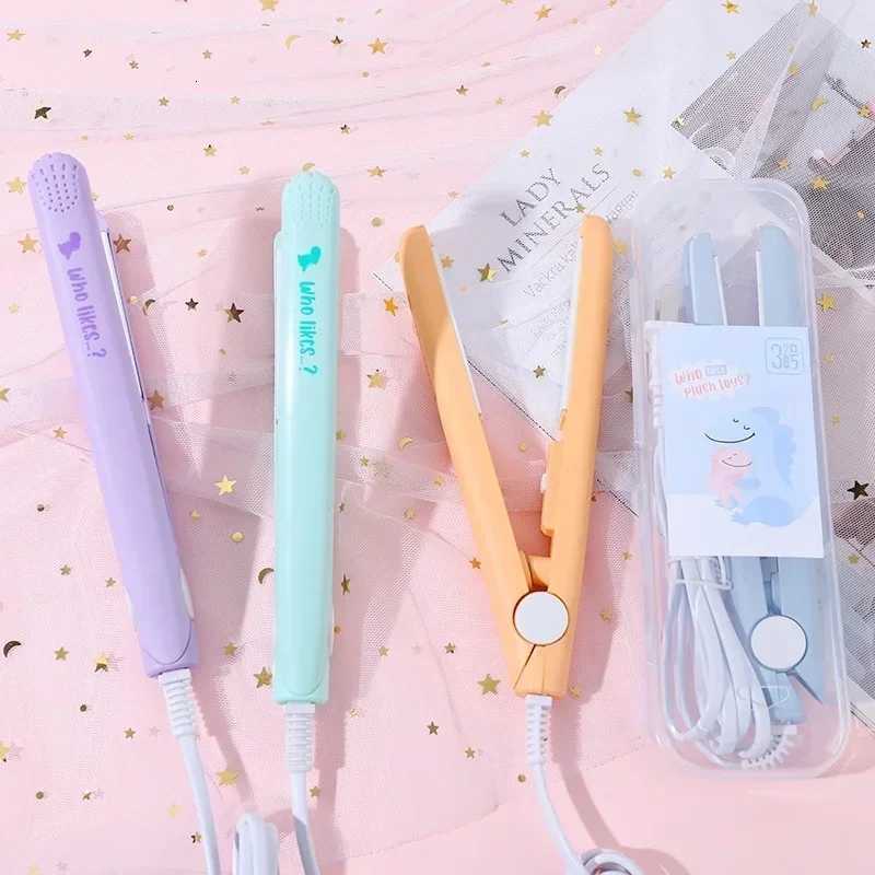 Small Power Cartoon Hair Straightener Curler Flat Splint Ironing Board Bangs Fluffy Ceramic Professional Ladies Styling Tools W250814