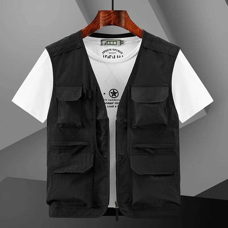 Multi-ket Summer New Mens Tactical American Hiking Fishing Vest Mens Photographer Mesh Workwear Sev Tool Vest Y250814