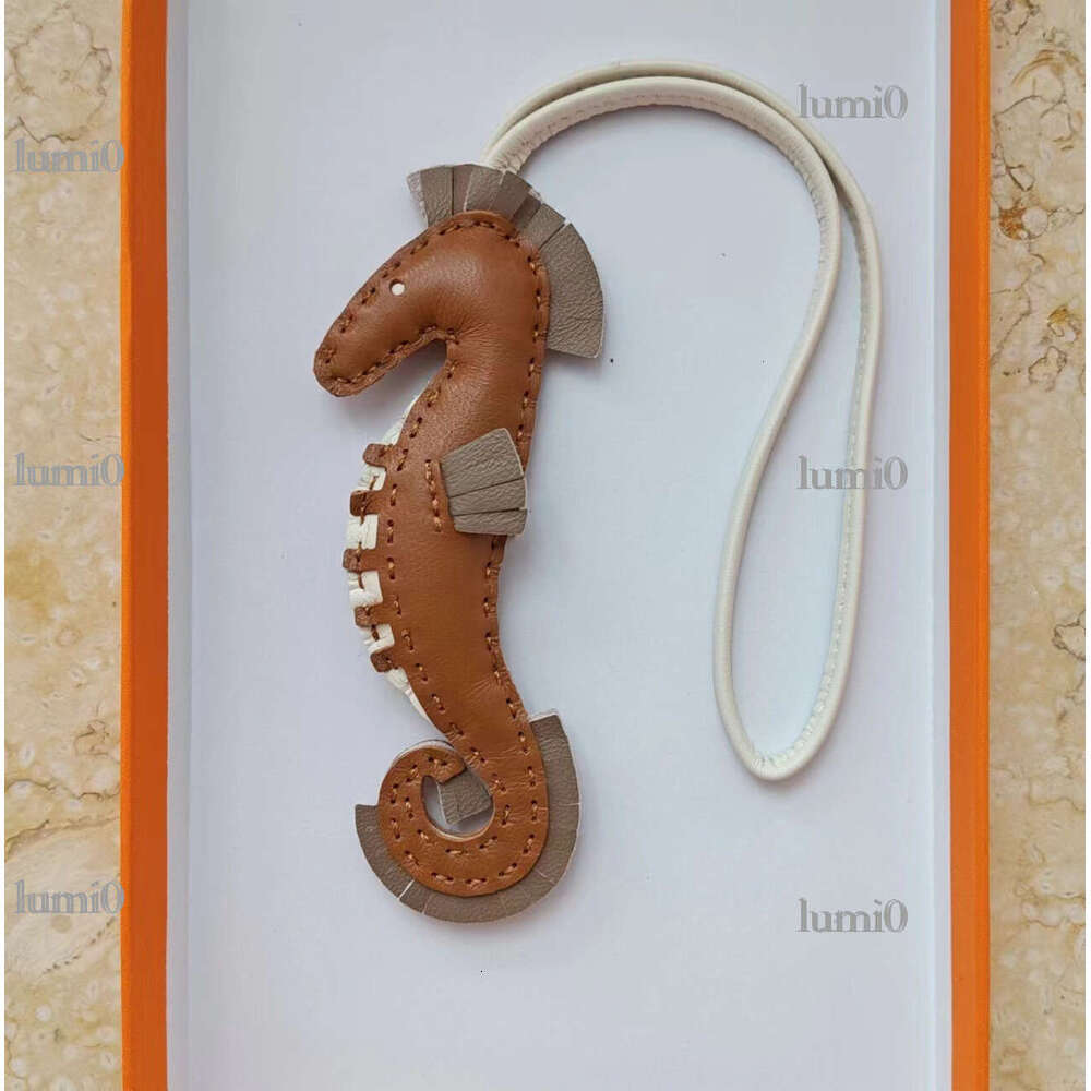 Handmade Sheepskin Seahorse Bag Pendant