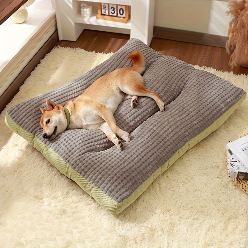 Durable Pet Sleeping Mat for Cats Small Medium Dogs Detachable Washable Soft Fluffy Multi-Scenario Use