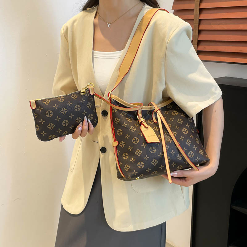 Free shipping designer bag new fashionable large capacity handbag women's luxury crossbody bag vintage single shoulder bag casual shopping bag