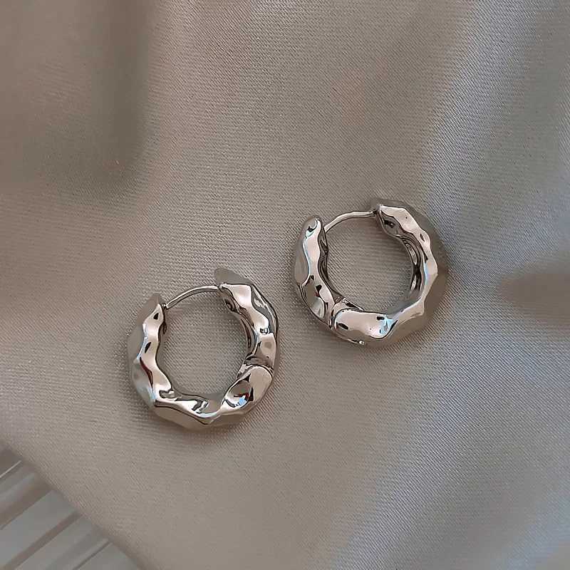 New Hot Sell Trend 925 Sterling Silver Circle Earrings for Women Real Silver Ear Hoop Earrings XJ250814