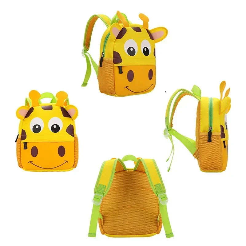 3D Children School Bags Kids Backpacks Kindergarten Cartoon Animal Toddle Kids Backpack Fashion Travel Outdoor Bags 250813