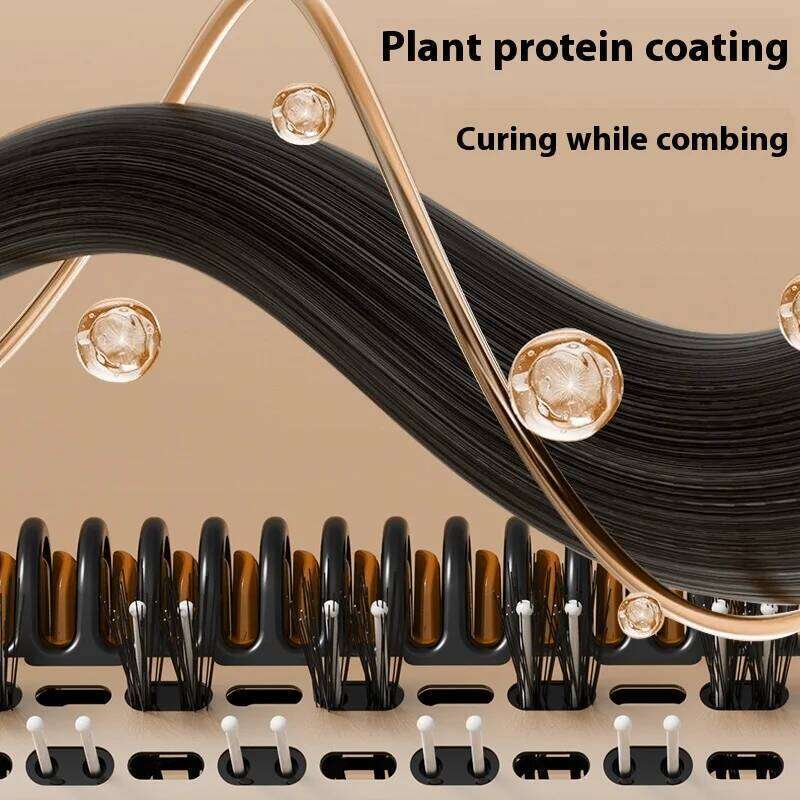 3 in 1 Styler Blow Dryer Brush Straightener Curler Volumizing Comb for All Hair Types Professional Styling Tool