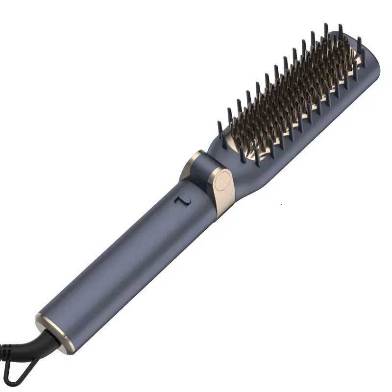 Foldable Straight Hair Comb Dual Use for Curling and Straightening Temperature Regulating Negative Ion Curling Hair Comb W250814