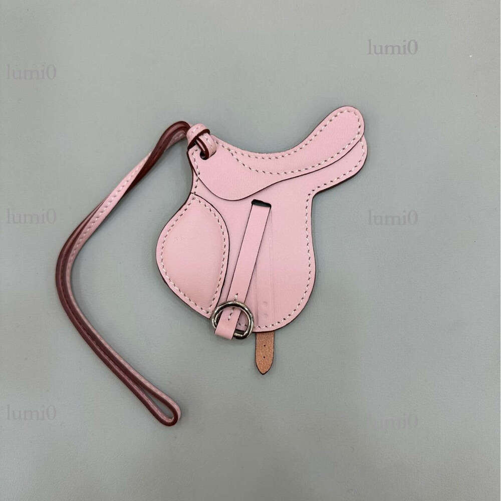 Lambskin Saddle Pendant Genuine Leather Bag Charm Handmade Accessory Bag pendant
