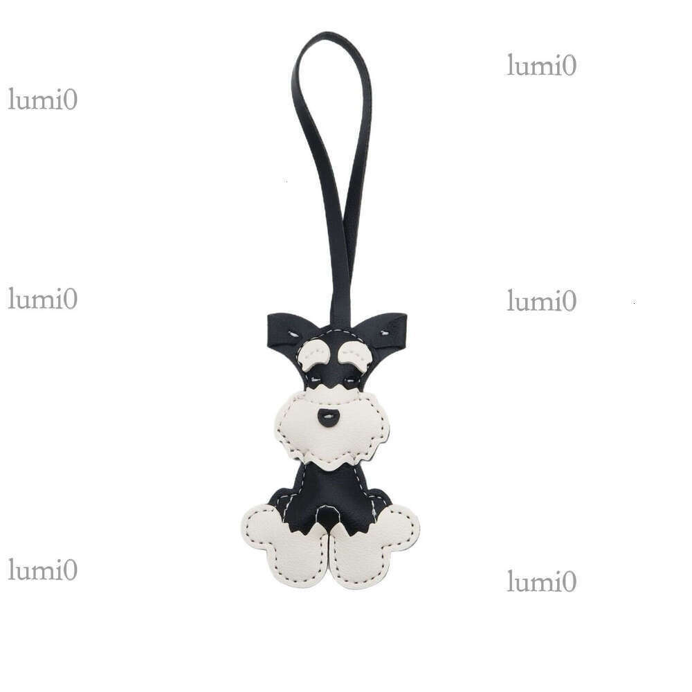 Schnauzer Puppy PU Creative Dog Bag Cartoon Leather Pendant Small Gift