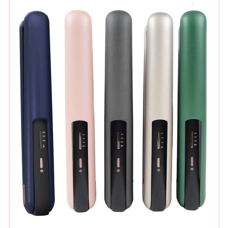 New Wireless Long Battery Life Straight And Curl Dual Use Portable USB Charging Mini Hair Straightener