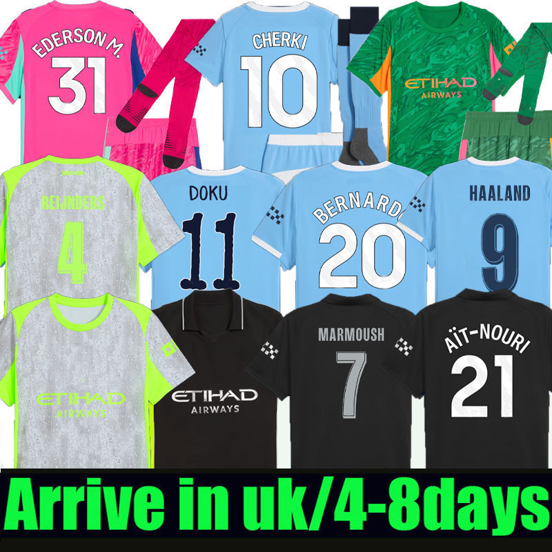 DOKU HAALAND 25 26 Ait-Nouri Marmoush SOCCER JERSEYS Reijnders CHERKI FODEN 2025 2026 RODRIGO mans Kovacic Matheus N ECHEVERRI football shirt men kids citis CiTyS