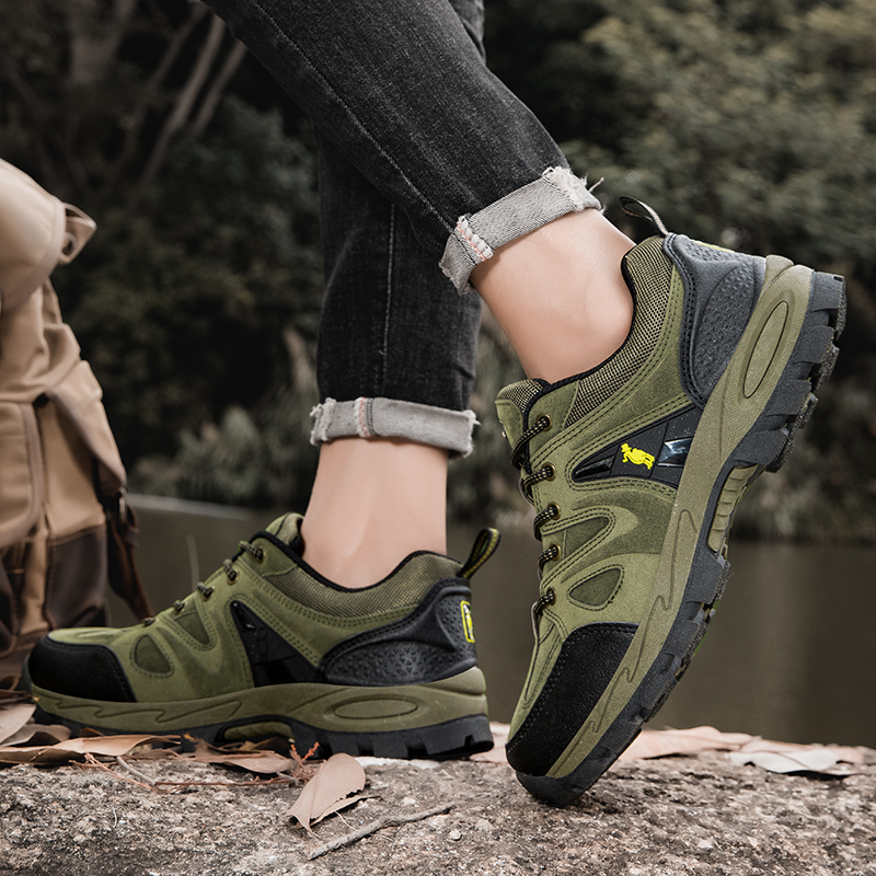 Paul Camel man for Spring and Autumn Casual Sports Mountaineering Hiking Anti-Slip Durable Vintage English Style Work Shoes
