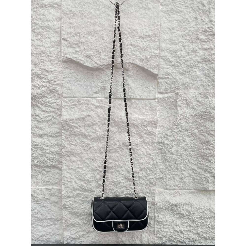 Designer Luxury Briti Sle Top Layer Cowhide Leather Small Square Chain Underarm Mobile Phone Women S Single Oulder Crossbody Bag