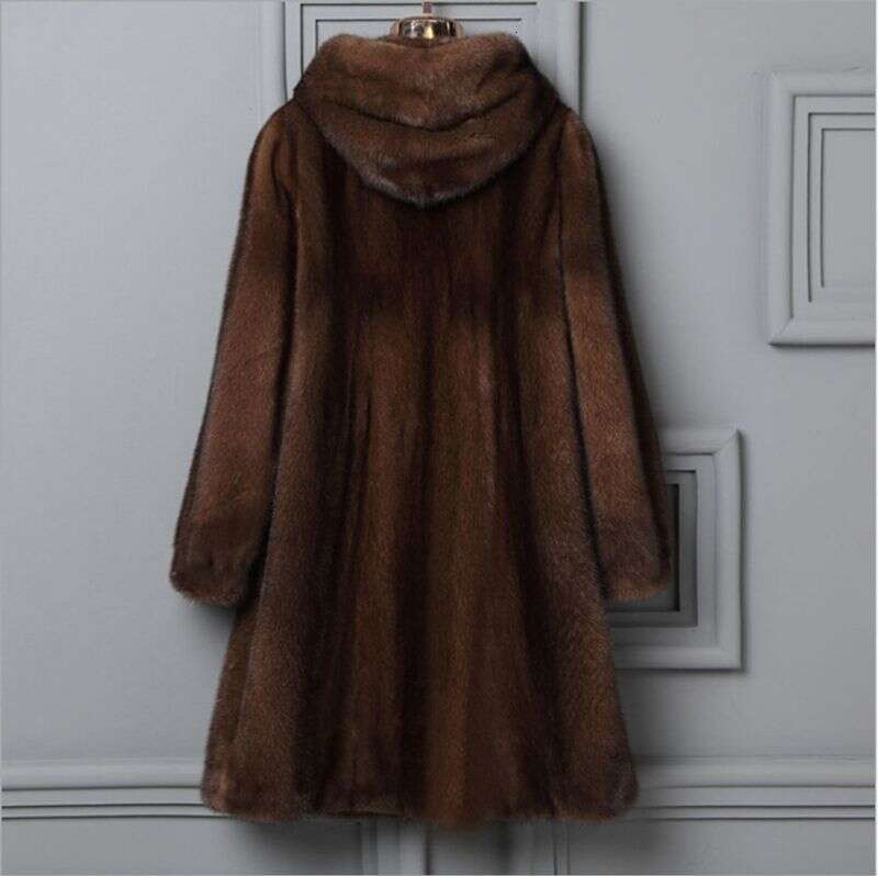 Women's Clothing Coats For Women Fur Whole Mink Long Hooded