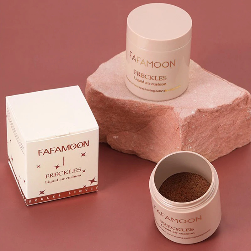Gold Brown Natural Freckles Stamp Air Cushion Kit Simulation Fake Spot Freckle Liquid Powder Waterproof Long Lasting Makeup 250813