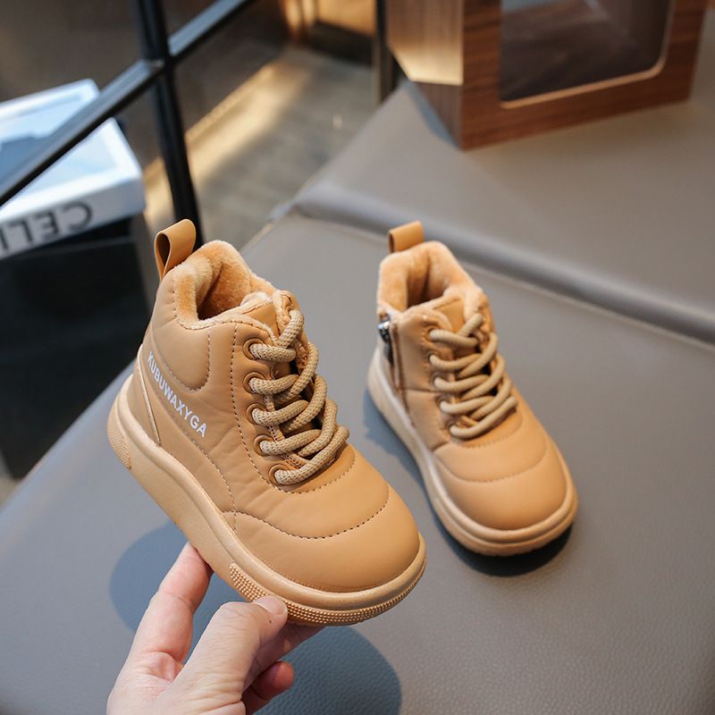 Fashion Children Snow Boots Youth Warm Thick Bottom Girls Cotton Boots Toddler Winter New Non-slip Boys Casual Shoes Comfortable Kid's Boot Sizes