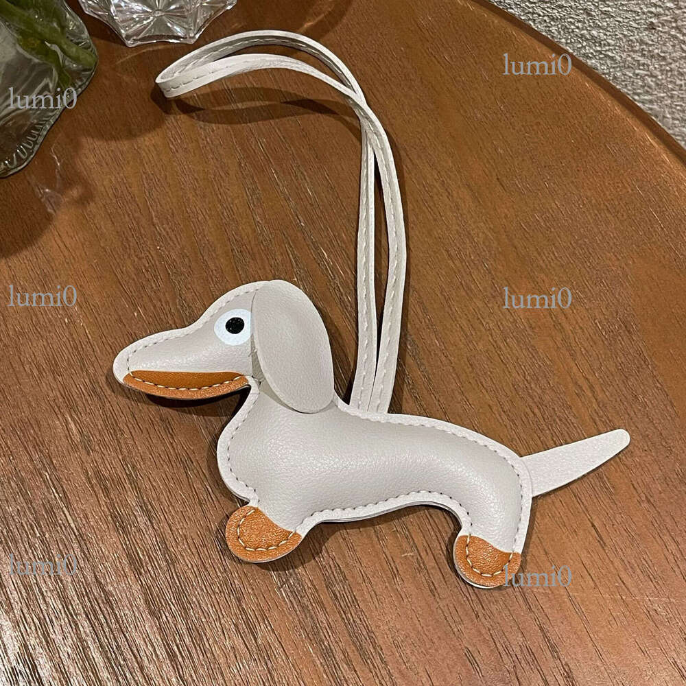 Dachshund Dog PU Leather Cute Cartoon Puppy Charm Women's Handbag Trendy Bag Pendant