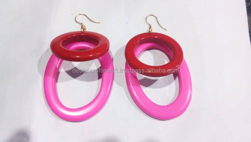 High-Quality for Women Red Fashion Resin Earrings Price