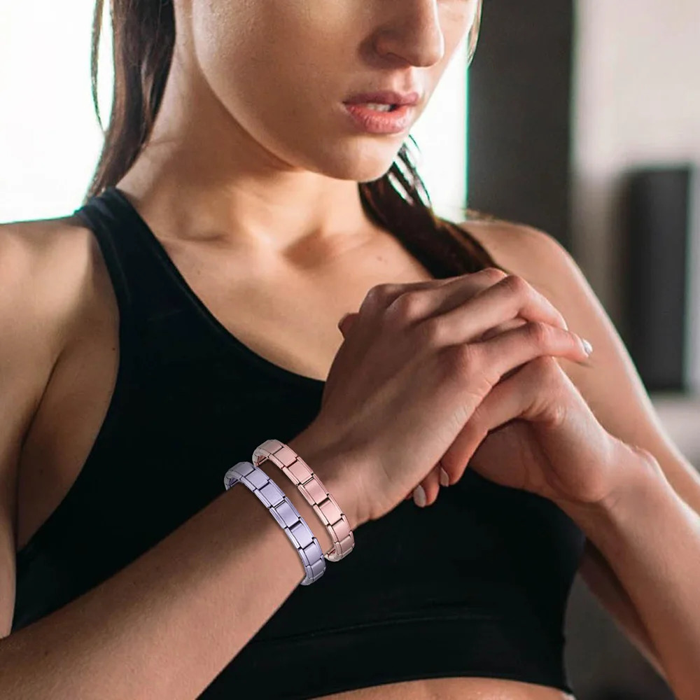 Fashion Colorful Elastic Italian Charm Link Chain Stainless Steel Bracelet For Women Men Bangle on Hand Jewelry DIY Making 250812