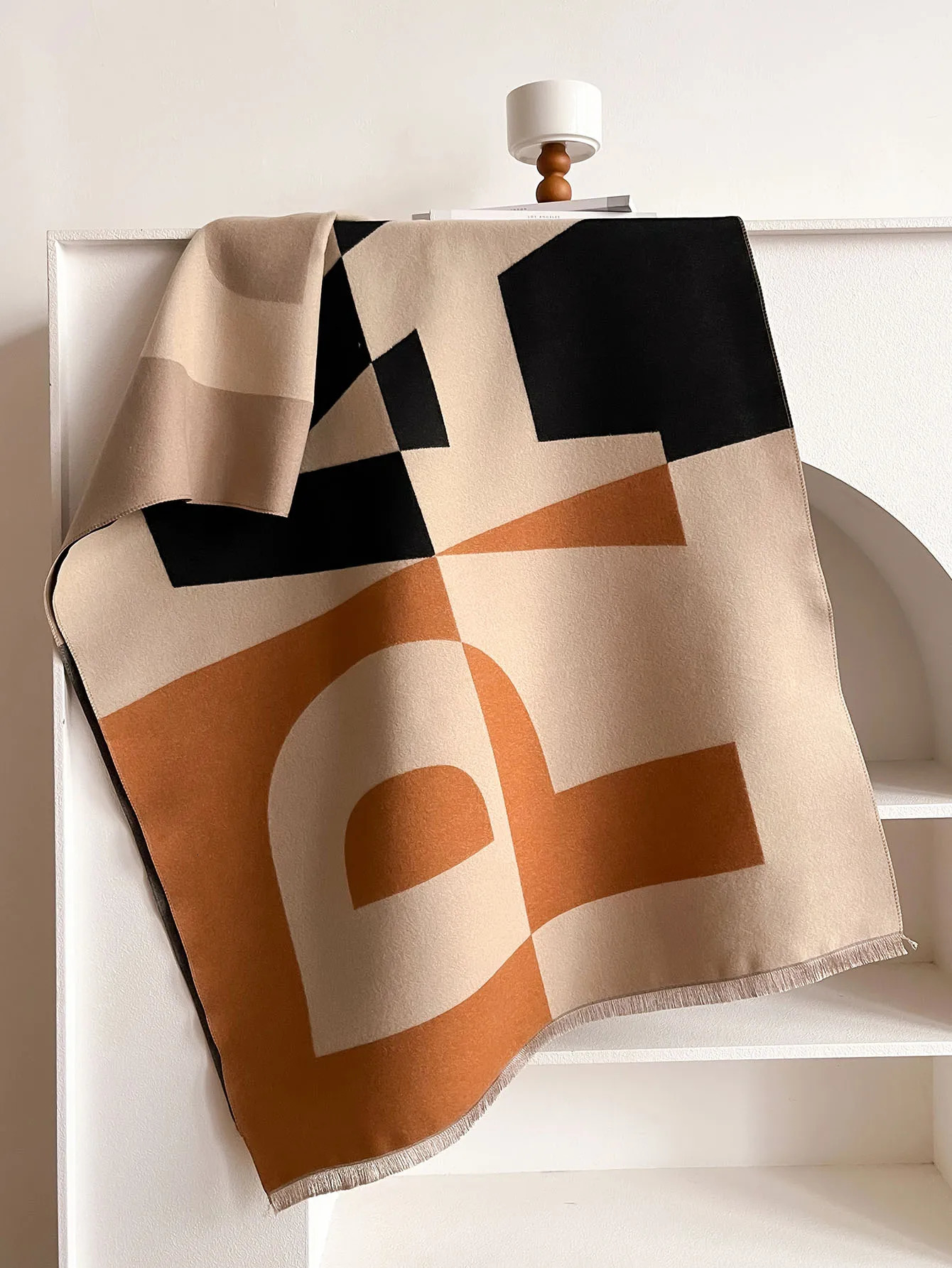 Winter Womens Scarf Double sided Cashmere Feel Scarf Warm Scarf Shawl 250808